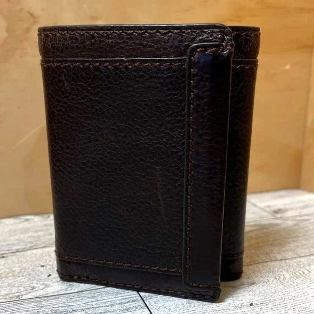 EUC Patricia Nash Men’s Trifold ID Casanata Brown Wallet
